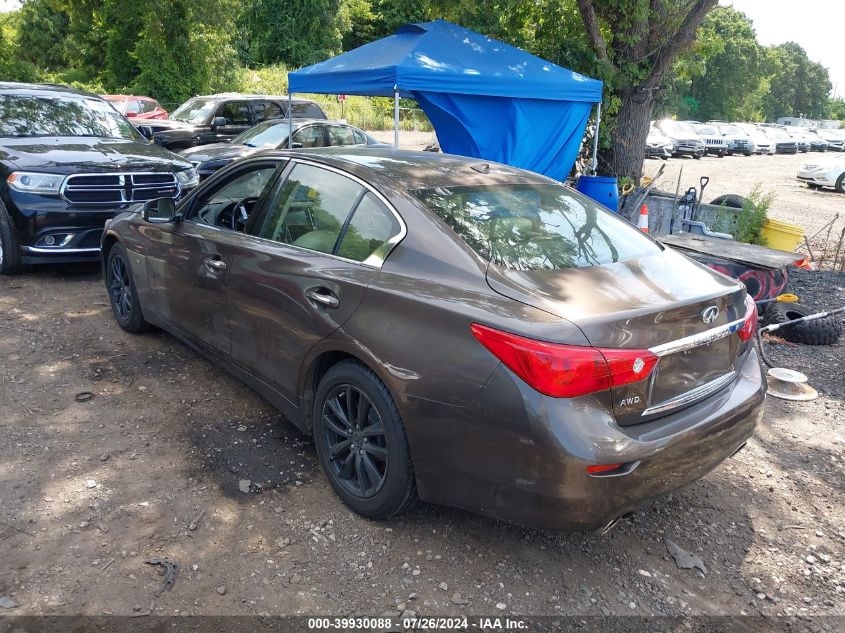 2014 Infiniti Q50 Premium VIN: JN1BV7AR8EM692575 Lot: 39930088