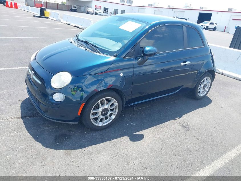 2013 Fiat 500 Pop VIN: 3C3CFFAR9DT574752 Lot: 39930137