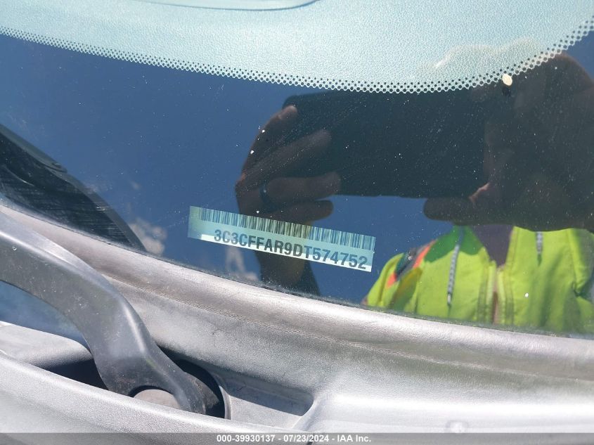 2013 Fiat 500 Pop VIN: 3C3CFFAR9DT574752 Lot: 39930137