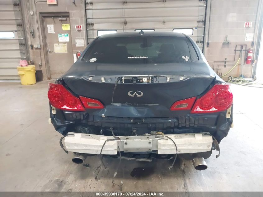 2010 Infiniti G37X VIN: JN1CV6AR8AM457411 Lot: 39930170