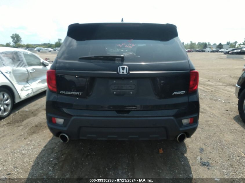 2023 Honda Passport Awd Ex-L VIN: 5FNYF8H55PB021390 Lot: 39930298