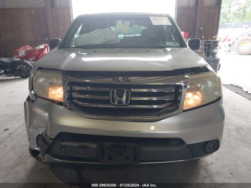 2012 Honda Pilot Lx VIN: 5FNYF4H24CB071173 Lot: 39930300