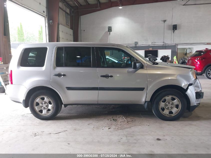 2012 Honda Pilot Lx VIN: 5FNYF4H24CB071173 Lot: 39930300