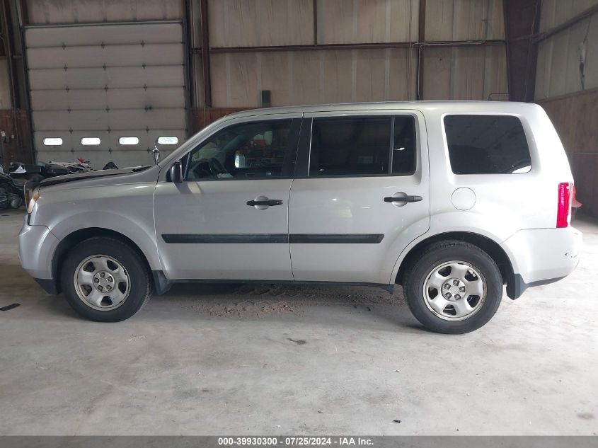 2012 Honda Pilot Lx VIN: 5FNYF4H24CB071173 Lot: 39930300