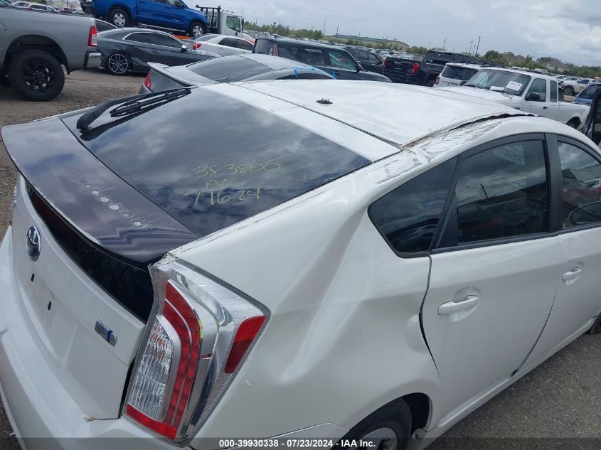 2013 Toyota Prius Two VIN: JTDKN3DU6D5574054 Lot: 39930338