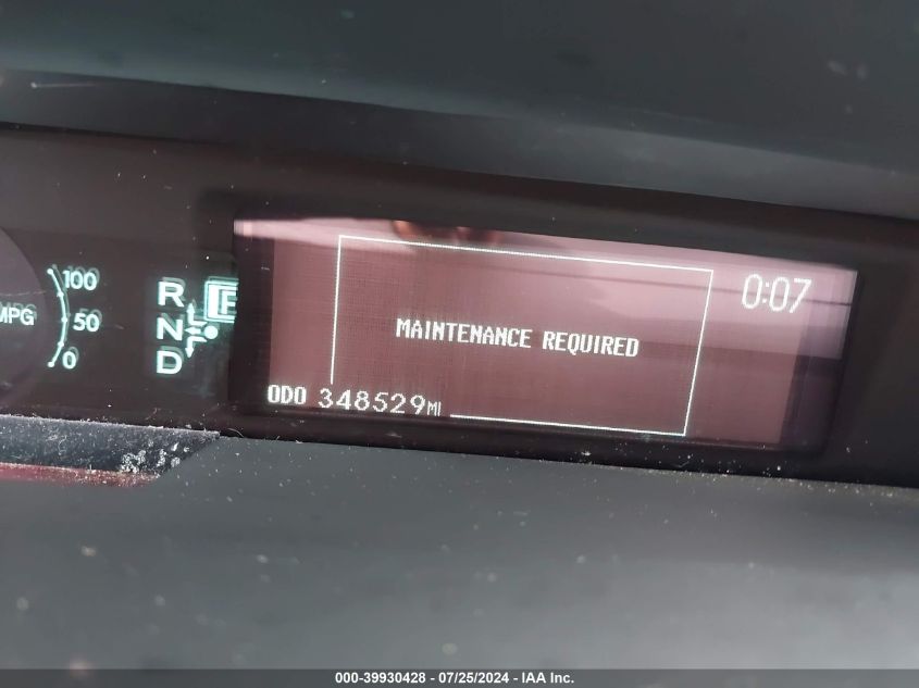 2012 Toyota Prius Three VIN: JTDKN3DU5C5465860 Lot: 39930428