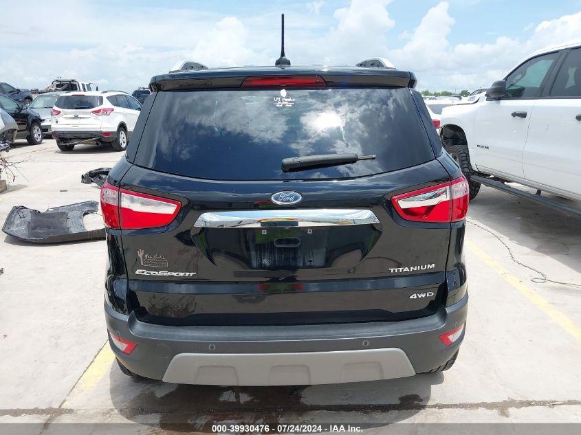 2018 Ford Ecosport Titanium VIN: MAJ6P1WL2JC180973 Lot: 39930476