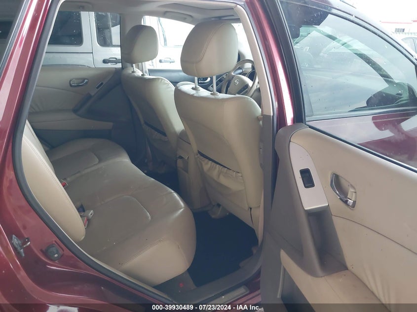 2010 Nissan Murano Sl VIN: JN8AZ1MU2AW016488 Lot: 39930489