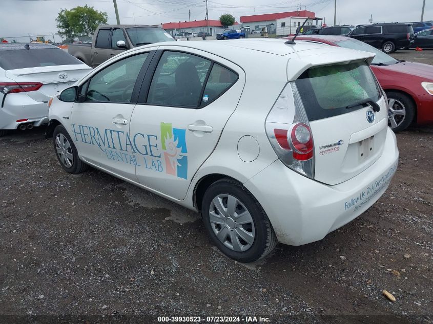 2014 Toyota Prius C VIN: JTDKDTB35E1575315 Lot: 39930523