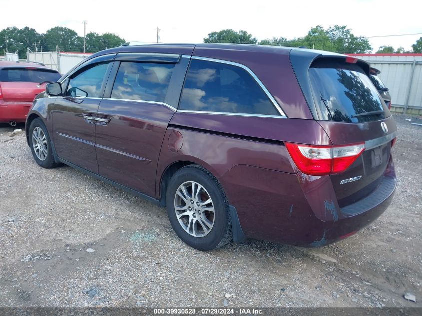 2011 Honda Odyssey Ex-L VIN: 5FNRL5H61BB046591 Lot: 39930528