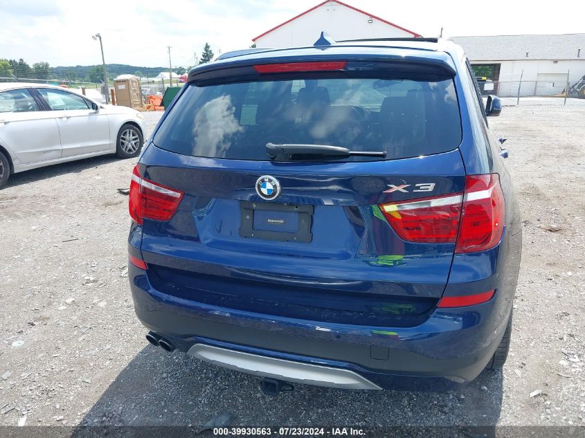 2017 BMW X3 XDRIVE28I - 5UXWX9C36H0W75524