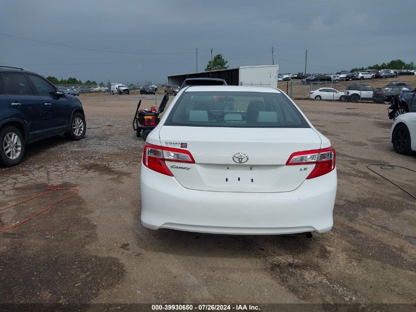 2012 Toyota Camry Le VIN: 4T1BF1FK6CU527488 Lot: 39930650