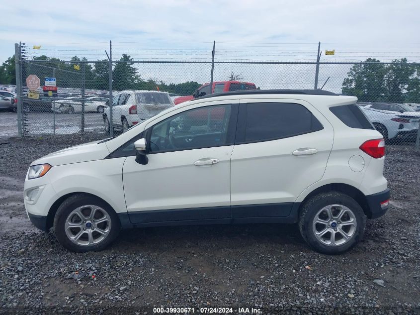 2019 Ford Ecosport Se VIN: MAJ3S2GE7KC294184 Lot: 39930671