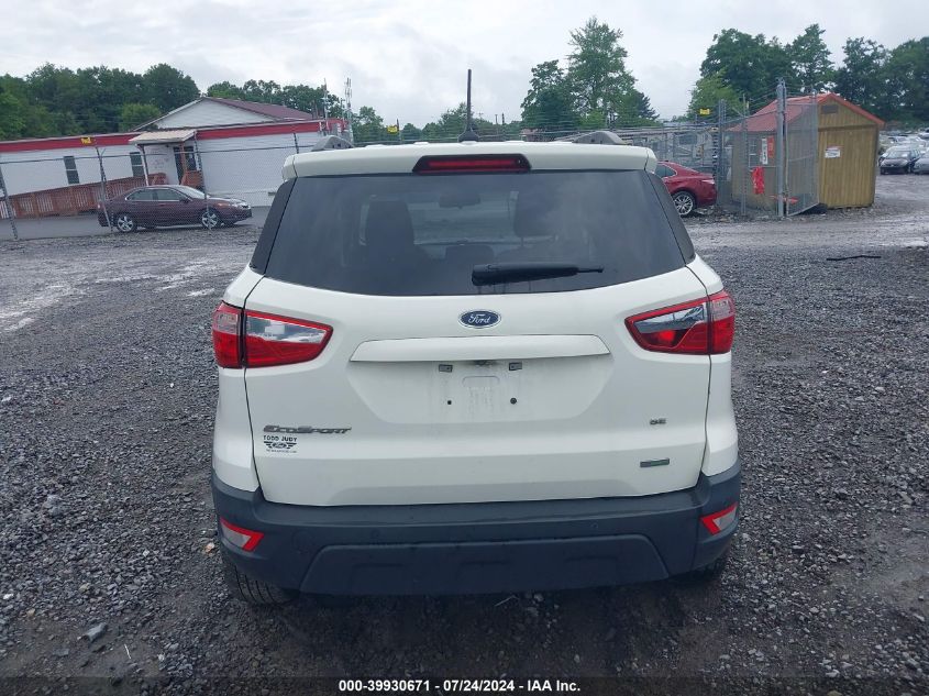 2019 Ford Ecosport Se VIN: MAJ3S2GE7KC294184 Lot: 39930671