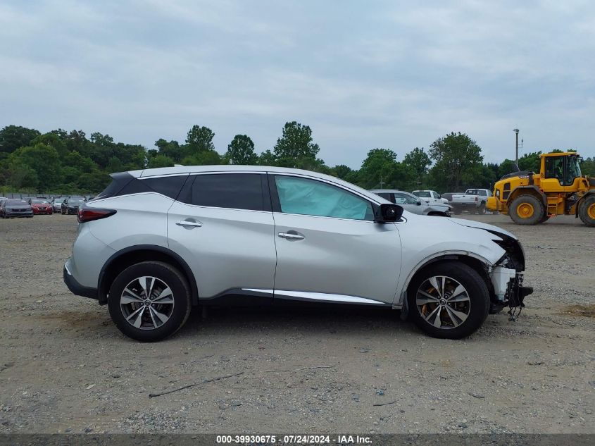 2021 Nissan Murano S Intelligent Awd VIN: 5N1AZ2AS7MC105771 Lot: 39930675