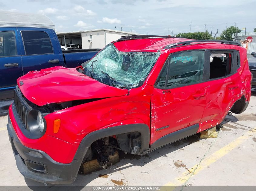 2017 Jeep Renegade Altitude Fwd VIN: ZACCJABB6HPF44300 Lot: 39930765