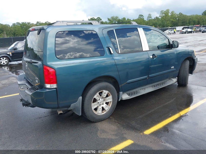 2006 Nissan Armada Se VIN: 5N1AA08A26N740347 Lot: 39930792