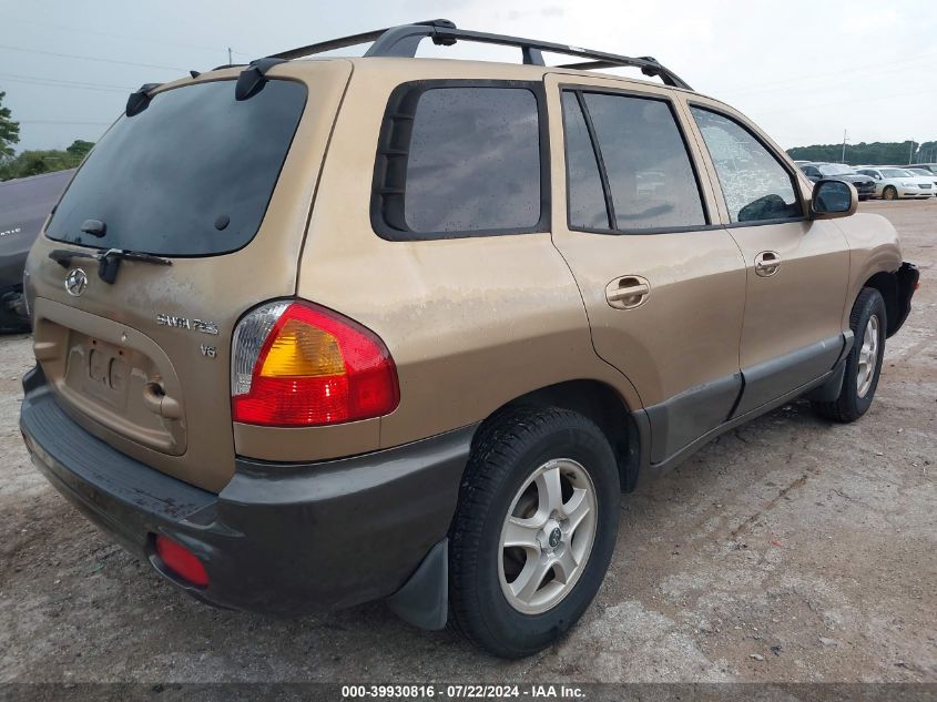 KM8SC13D544658475 2004 Hyundai Santa Fe Gls