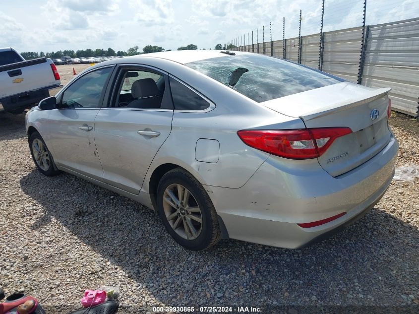 2015 Hyundai Sonata Se VIN: 5NPE24AF7FH144831 Lot: 39930865