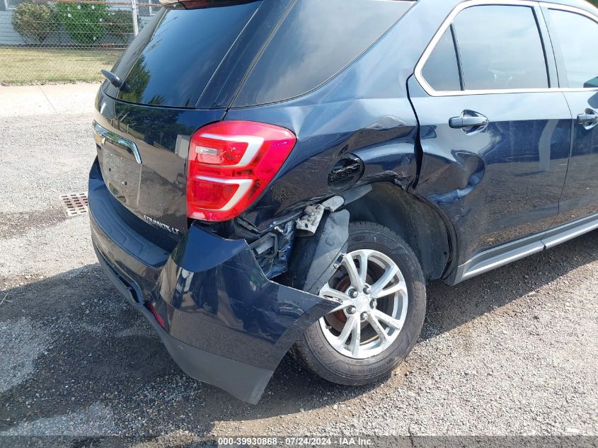 2016 Chevrolet Equinox Lt VIN: 2GNFLFE32G6196698 Lot: 39930868