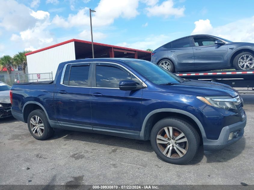 2017 Honda Ridgeline Rts VIN: 5FPYK3F4XHB004876 Lot: 39930870