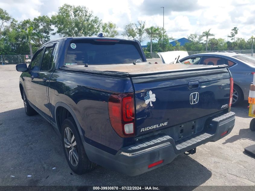 5FPYK3F4XHB004876 | 2017 HONDA RIDGELINE