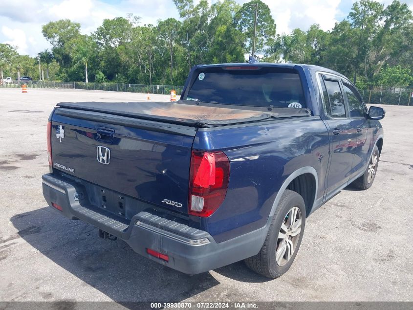 5FPYK3F4XHB004876 | 2017 HONDA RIDGELINE