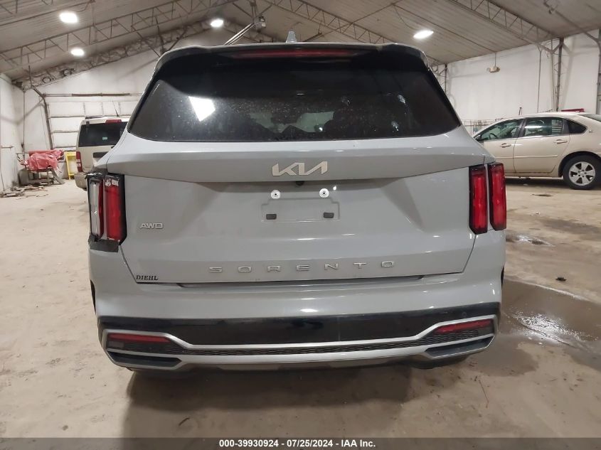 2022 Kia Sorento Sx VIN: 5XYRKDLF8NG160489 Lot: 39930924