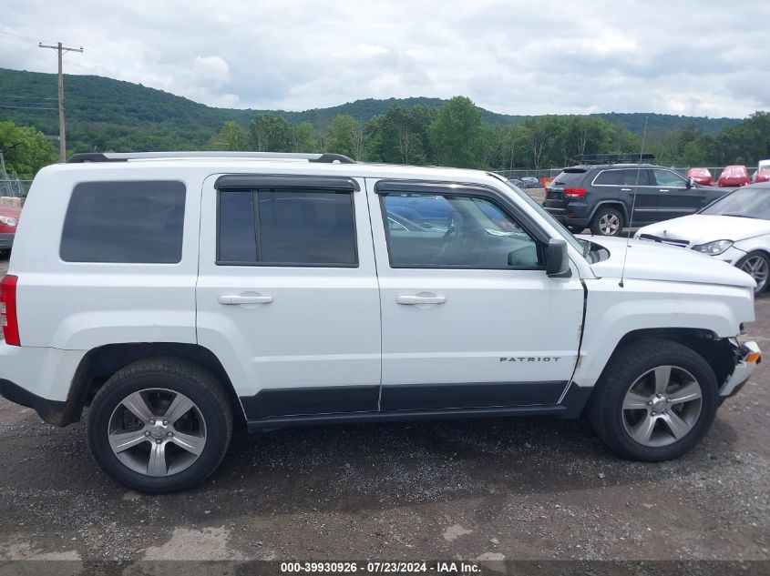 2017 Jeep Patriot High Altitude 4X4 VIN: 1C4NJRFB1HD196602 Lot: 39930926