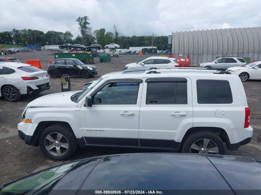 2017 Jeep Patriot High Altitude 4X4 VIN: 1C4NJRFB1HD196602 Lot: 39930926