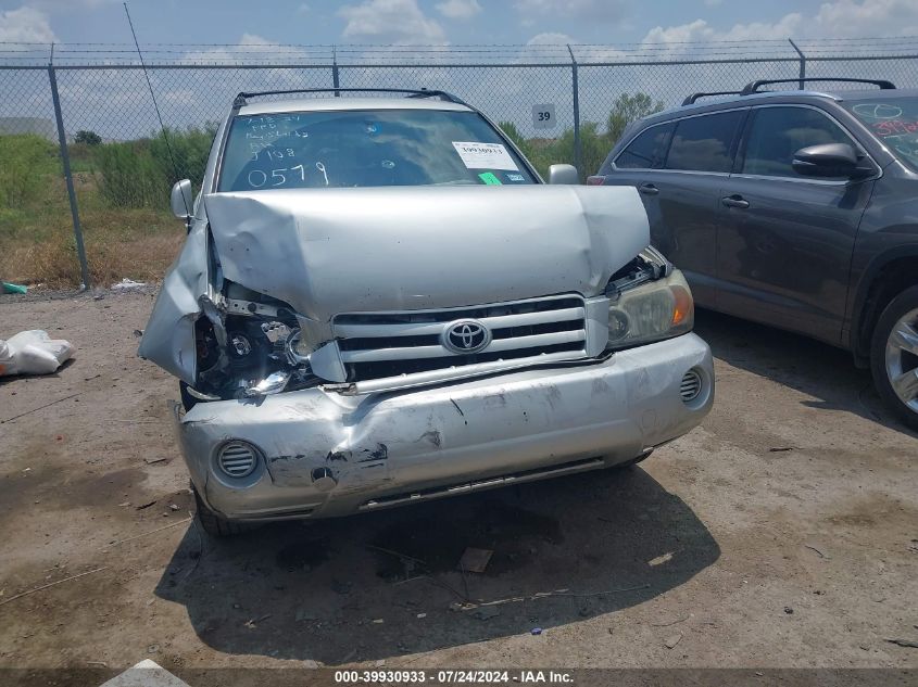 2006 Toyota Highlander VIN: JTEGD21A860140579 Lot: 39930933