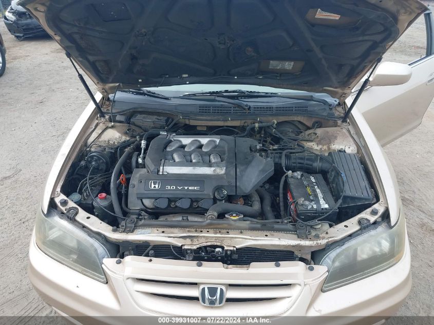 2001 Honda Accord 3.0 Ex VIN: 1HGCG22561A011823 Lot: 39931007