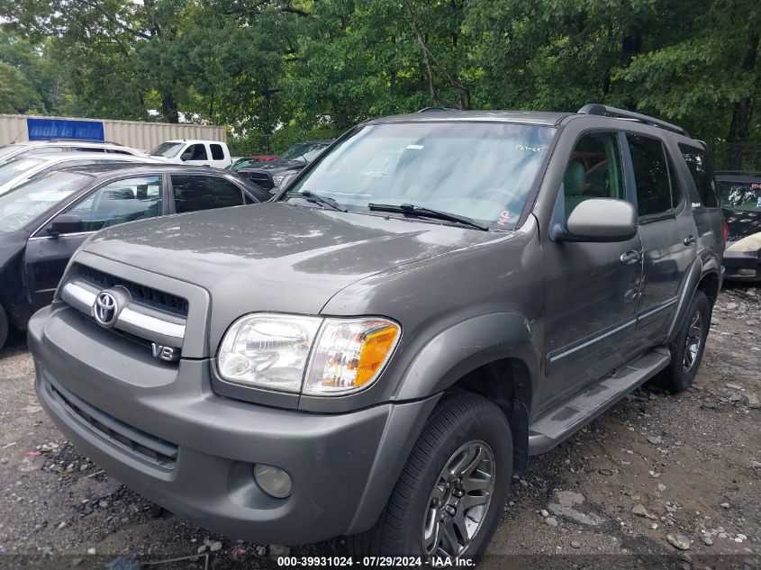 2006 Toyota Sequoia Limited V8 VIN: 5TDZT38A46S265992 Lot: 39931024