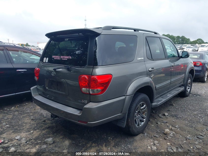 2006 Toyota Sequoia Limited V8 VIN: 5TDZT38A46S265992 Lot: 39931024