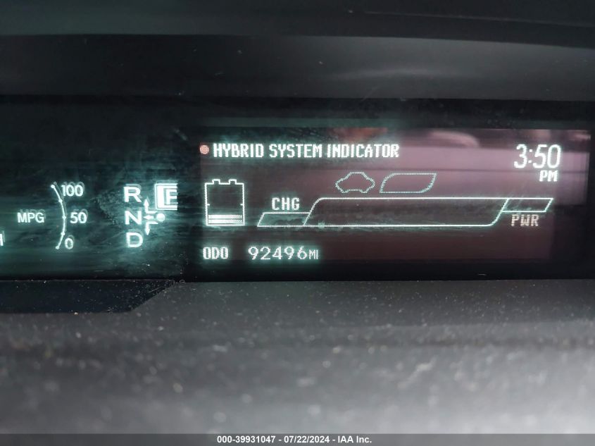 2014 Toyota Prius Five VIN: JTDKN3DU8E1793039 Lot: 39931047