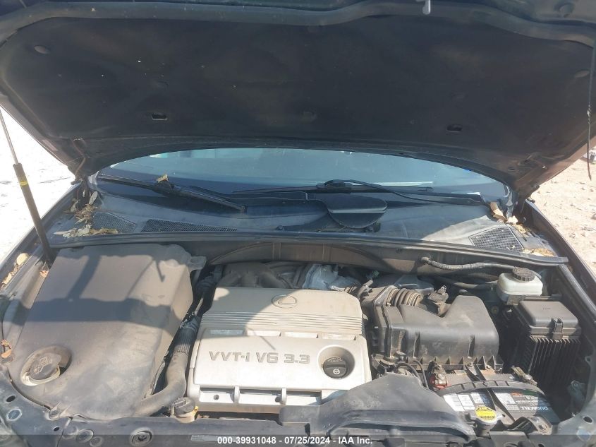 2004 Lexus Rx 330 330 VIN: JTJGA31U440014856 Lot: 39931048