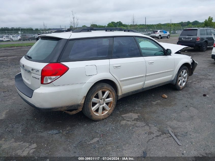 2008 Subaru Outback 2.5I Limited VIN: 4S4BP62C587306785 Lot: 39931117