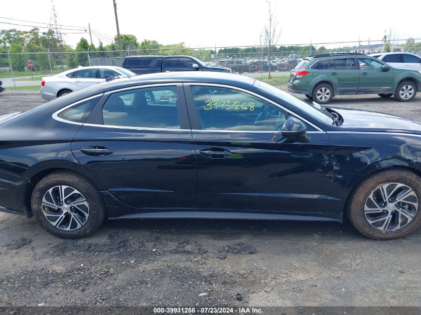 KMHL24JJ5NA037743 2022 Hyundai Sonata Hybrid Blue