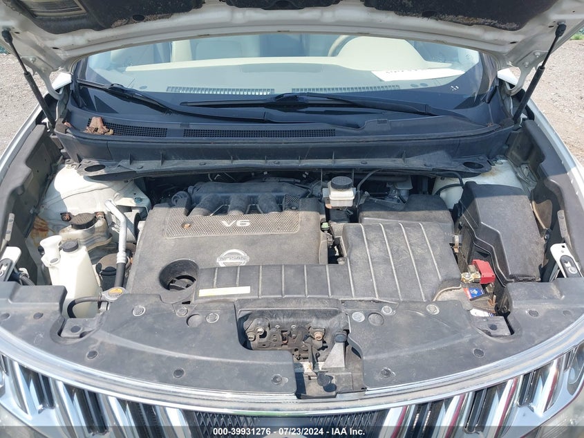 2010 Nissan Murano Sl VIN: JN8AZ1MW0AW113397 Lot: 39931276