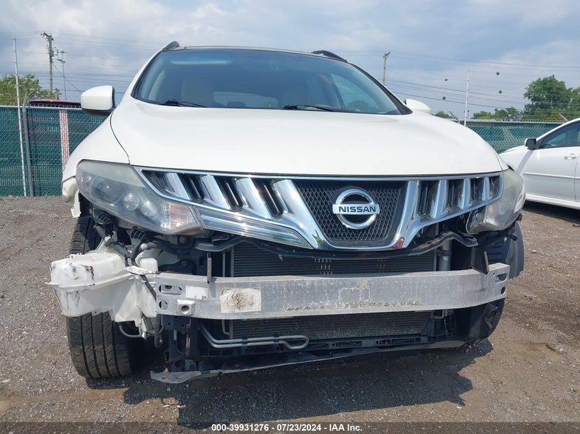 2010 Nissan Murano Sl VIN: JN8AZ1MW0AW113397 Lot: 39931276