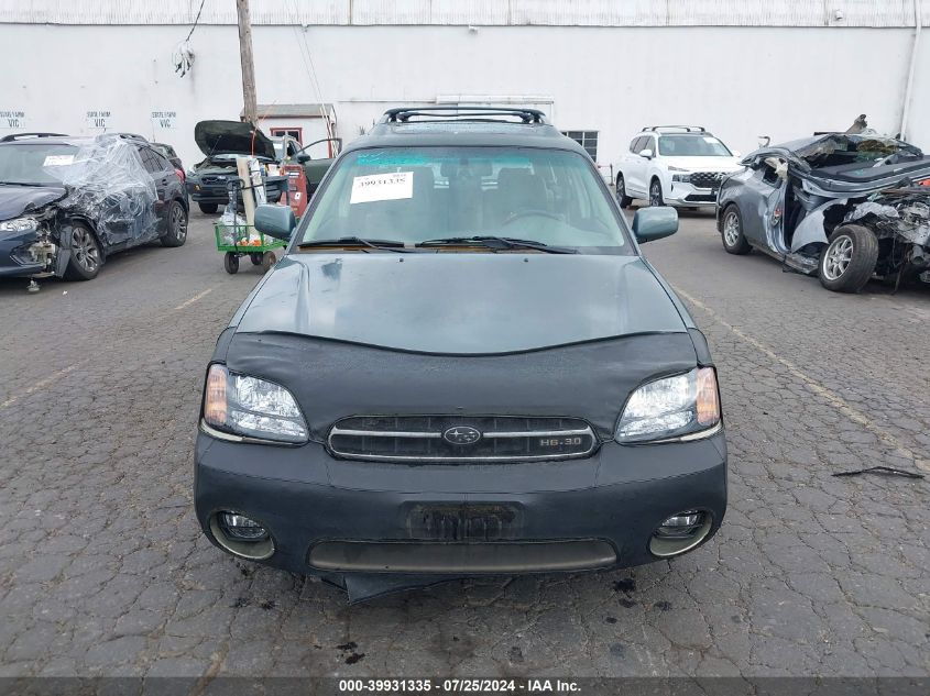 2001 Subaru Outback H6-3.0 VIN: 4S3BH806917625834 Lot: 39931335