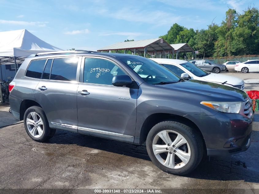 2013 Toyota Highlander Limited V6 VIN: 5TDDK3EH1DS177347 Lot: 39931340