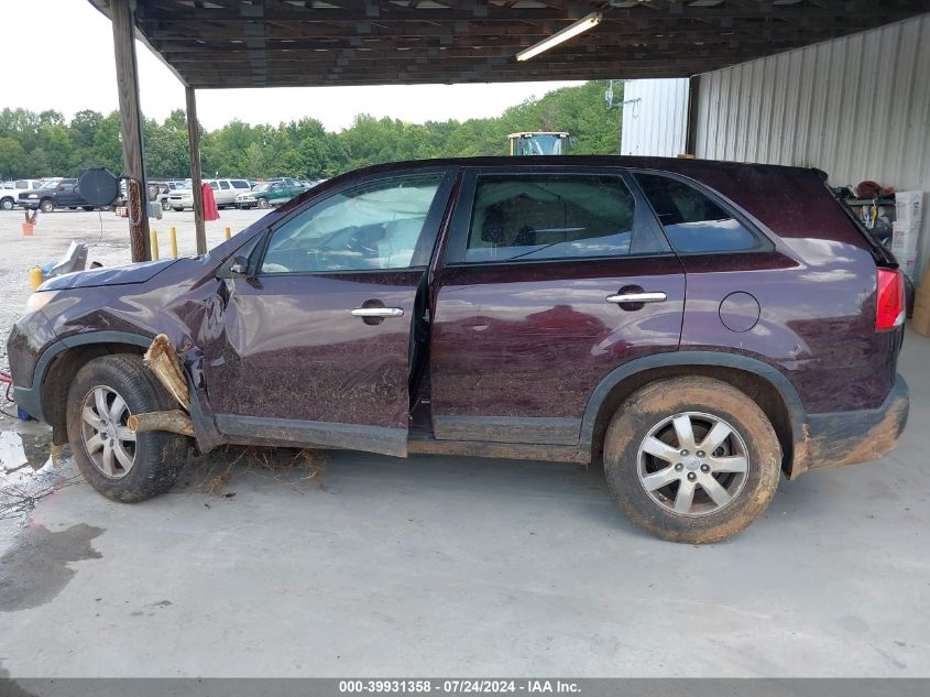 2012 Kia Sorento Lx VIN: 5XYKT3A1XCG259862 Lot: 39931358