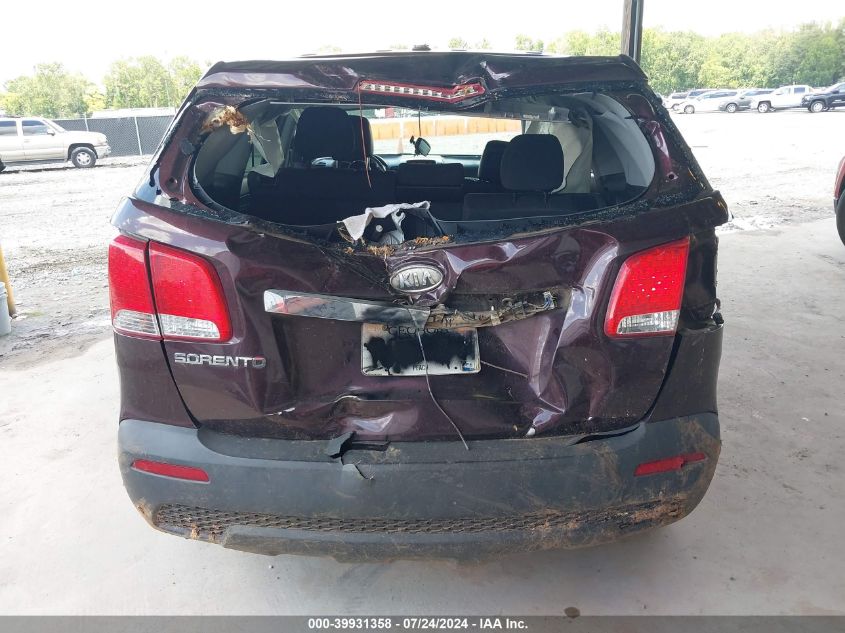 2012 Kia Sorento Lx VIN: 5XYKT3A1XCG259862 Lot: 39931358
