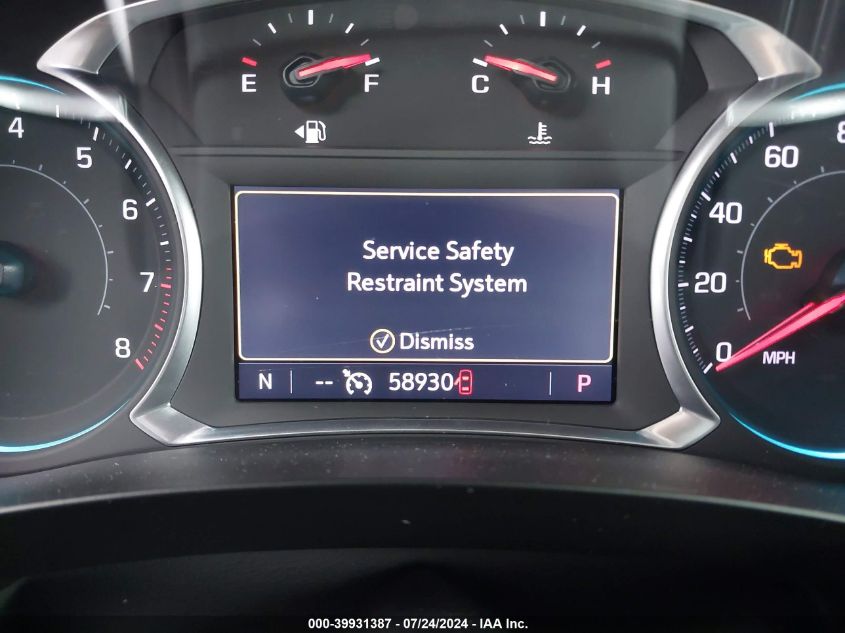 2020 Chevrolet Traverse Lt VIN: 1GNERHKW0LJ321960 Lot: 39931387