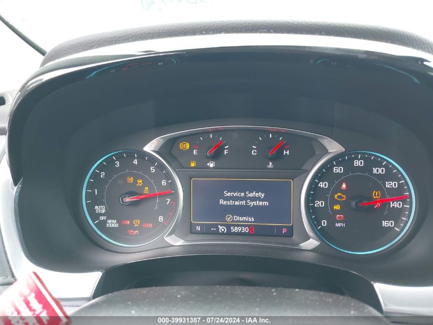 2020 Chevrolet Traverse Lt VIN: 1GNERHKW0LJ321960 Lot: 39931387