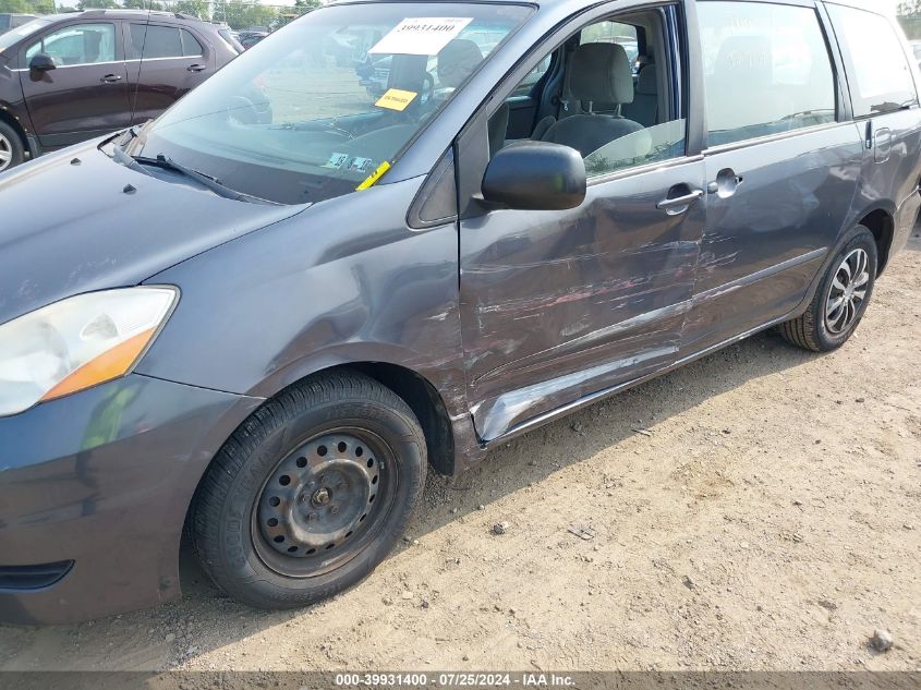 2009 Toyota Sienna Ce/Le VIN: 5TDZK23C79S262448 Lot: 39931400