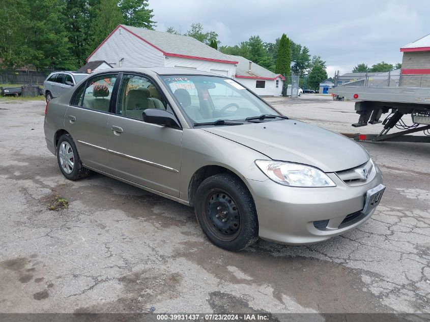 2HGES16514H536404 | 2004 HONDA CIVIC