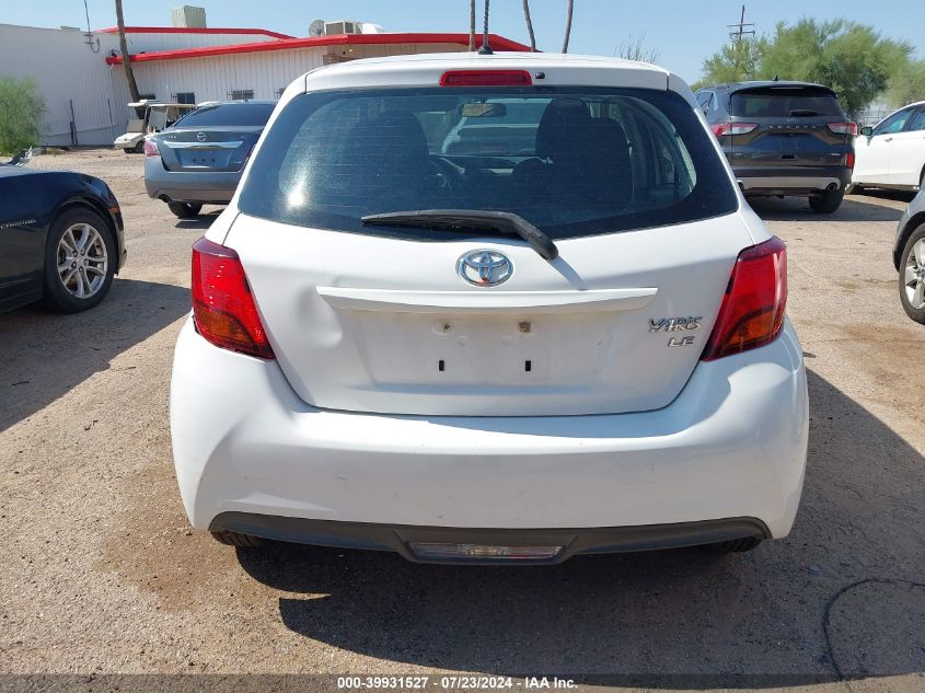 2015 Toyota Yaris VIN: VNKKTUD3XFA041211 Lot: 39931527