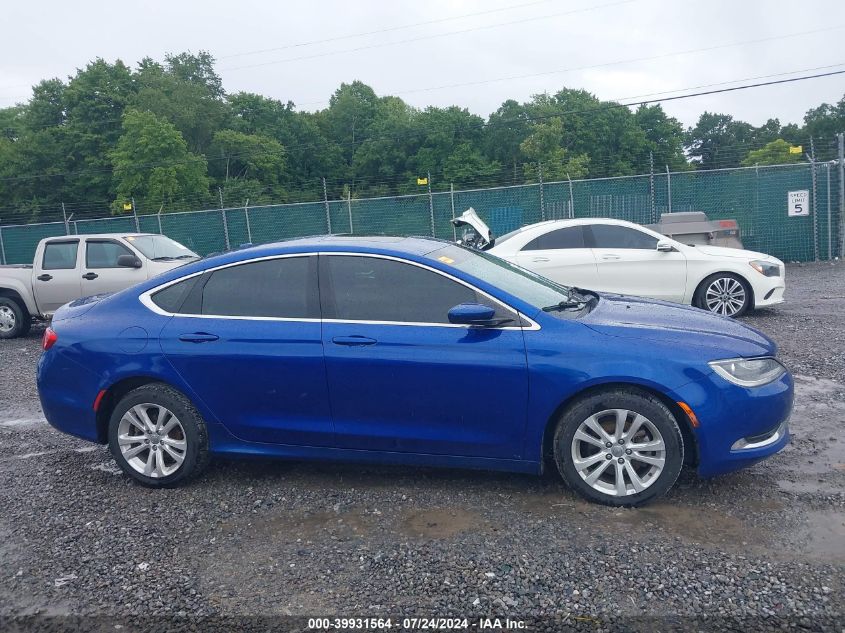 2015 Chrysler 200 Limited VIN: 1C3CCCAB2FN741806 Lot: 39931564